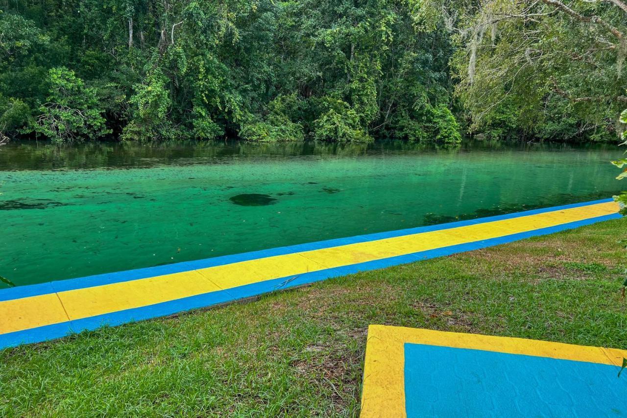 Pams Mermaid House With Riverfront Yard And Lanai! Daire Weeki Wachee Dış mekan fotoğraf